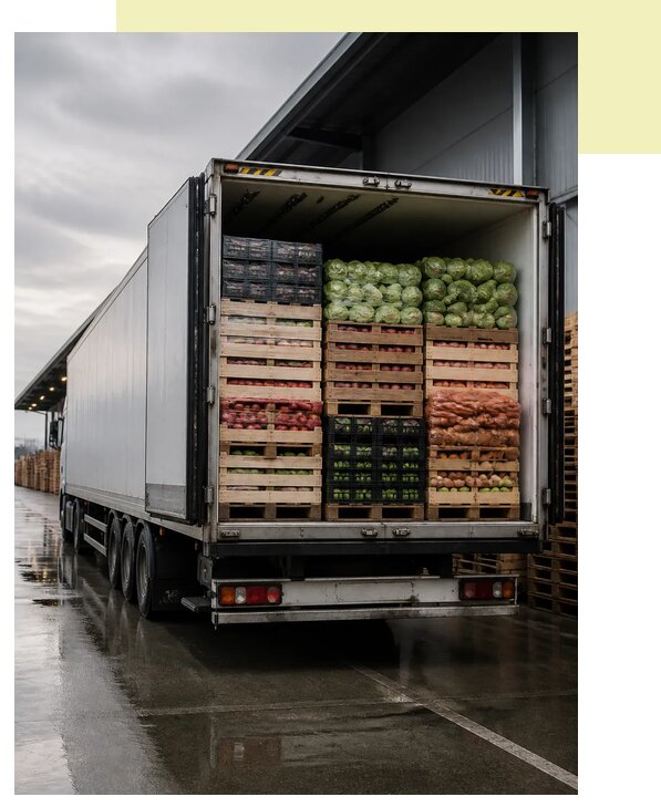 Перевозка плодоовощной продукции в Кореновск по цене от 5182 р. | Агросервис-Кнв